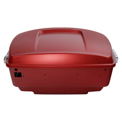 HR3 Wicked Red Denim King Size Touring Trunk Luggage with Speaker Cut Outs For 14-24 Harley Touring