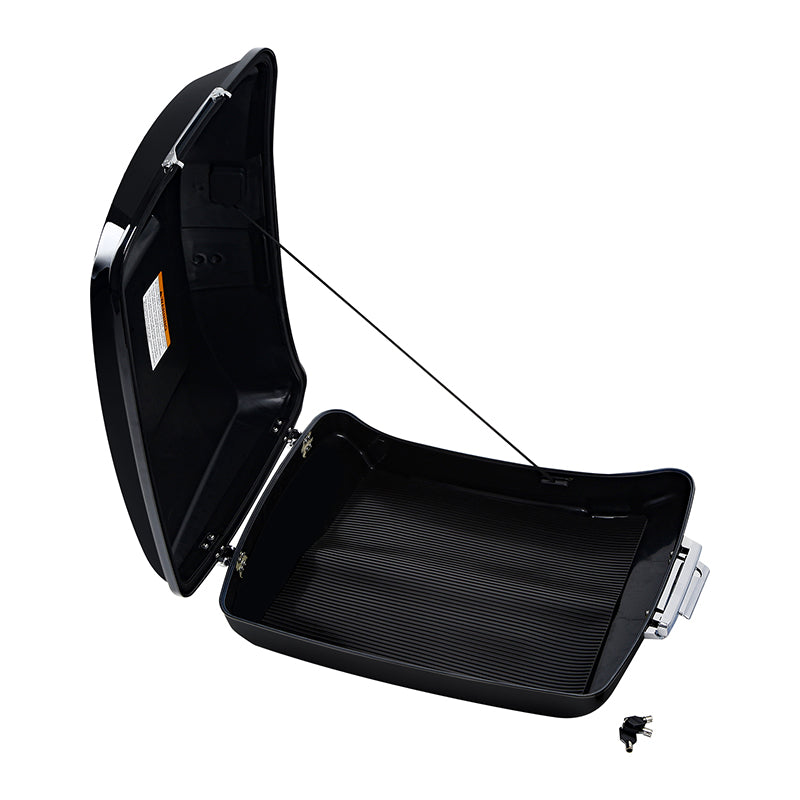 HR3 Vivid Black 5.5" Razor Style Touring Trunk Luggage For 14-24Touring