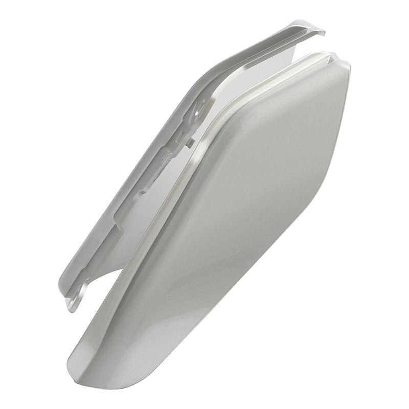 HR3 Silver Fortune / Black Tempest Mid Frame Air Heat Deflectors For Harley Touring and Trike Models 09-24