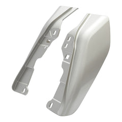 HR3 Silver Fortune / Black Tempest Mid Frame Air Heat Deflectors For Harley Touring and Trike Models 09-24