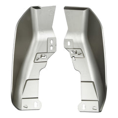 HR3 Silver Fortune / Black Tempest Mid Frame Air Heat Deflectors For Harley Touring and Trike Models 09-24