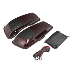 HR3 Twisted Cherry 6 X 9" Saddlebags Lid Speaker Cutouts W/ Grill For Harley Touring Models 2014-2023