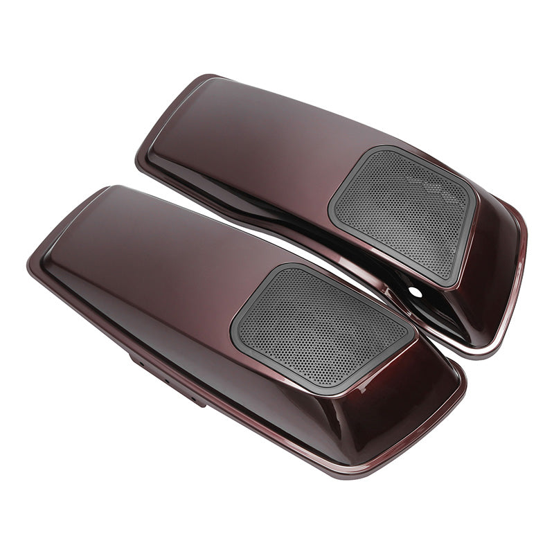 HR3 Twisted Cherry 6 X 9" Saddlebags Lid Speaker Cutouts W/ Grill For Harley Touring Models 2014-2023