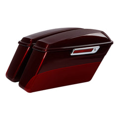 HR3 Mysterious Red Sunglo/ Velocity Red Sunglo Hard Saddlebags (Regular) For 14-23 Harley Touring