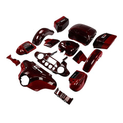 HR3 Mysterious Red Sunglo / Velocity Red Sunglo Complete Body Fairing Kit For Harley Ultra Limited FLHTK 14-23
