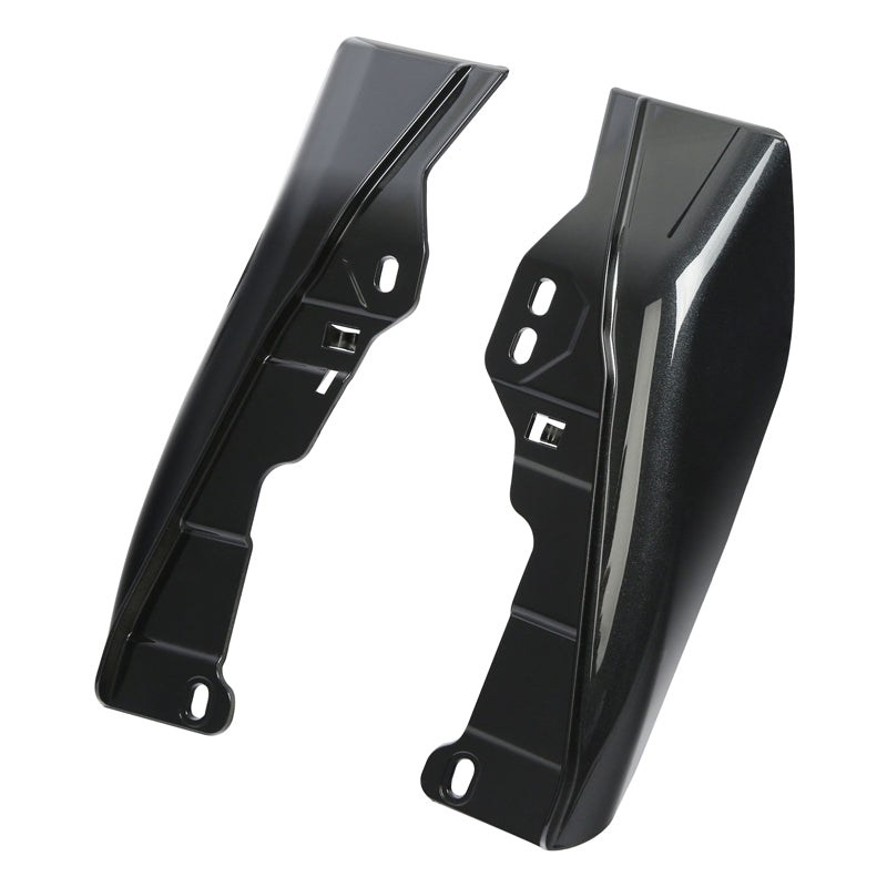 HR3 Black Tempest Mid Frame Air Heat Deflectors For Harley Touring and Trike Models 09-24