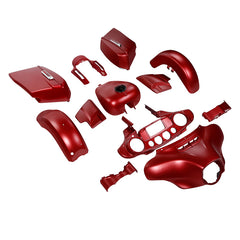 HR3 Wicked Red Denim Complete Body Fairing Kit For Harley Street Glide Special FLHXS 14-23