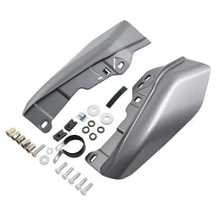HR3 Billet Silver Mid Frame Air Heat Deflectors For Harley Touring and Trike Models 09-24