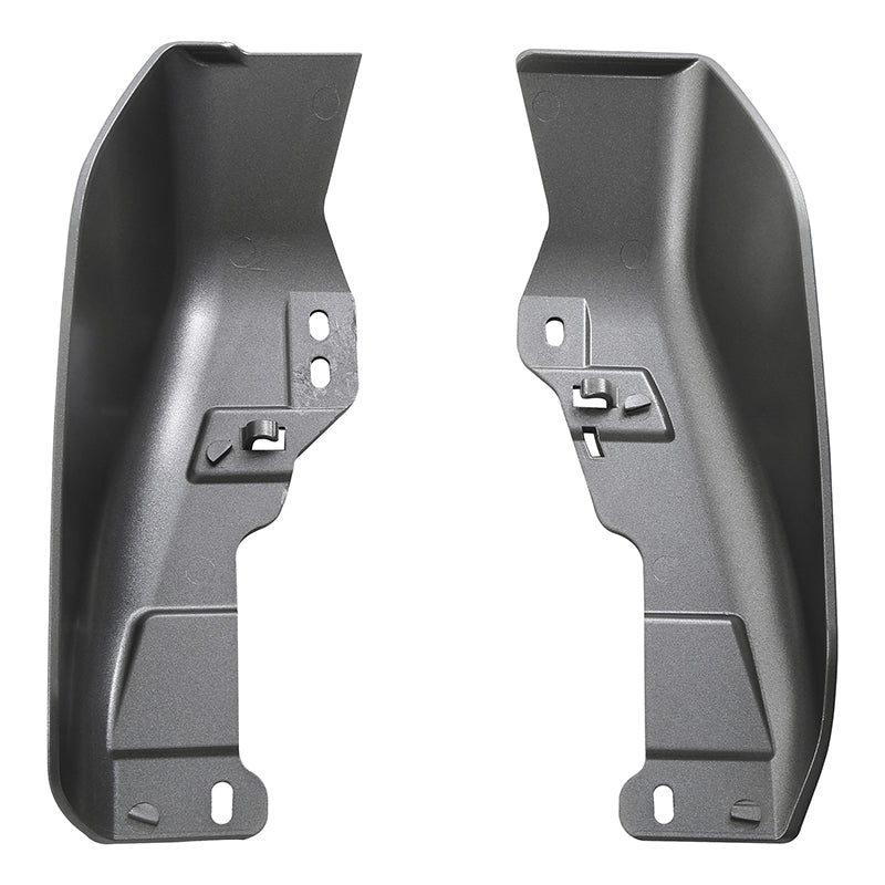 HR3 Billet Silver / Vivid Black 2017RGU Mid Frame Air Heat Deflectors For Harley Touring and Trike Models 09-24
