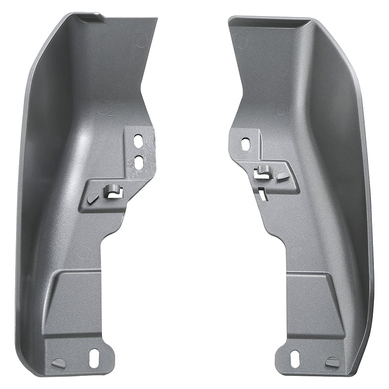 HR3 Billet Silver Mid Frame Air Heat Deflectors For Harley Touring and Trike Models 09-24