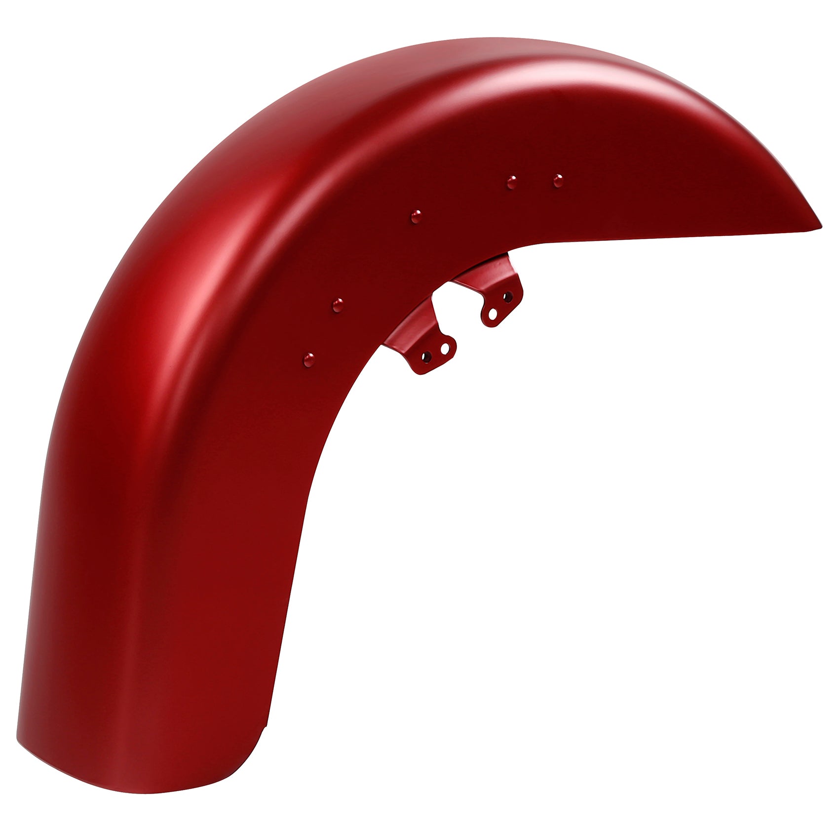 HR3 Wicked Red Denim Motorcycle 18" Wide Tire Front Mudguard Fender For Harley Touring Models 2014-2023