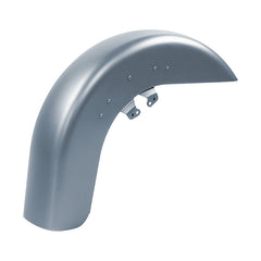 HR3 Barracuda Silver Denim Motorcycle 18" Wide Tire Front Mudguard Fender For Harley Touring Models 2014-2023