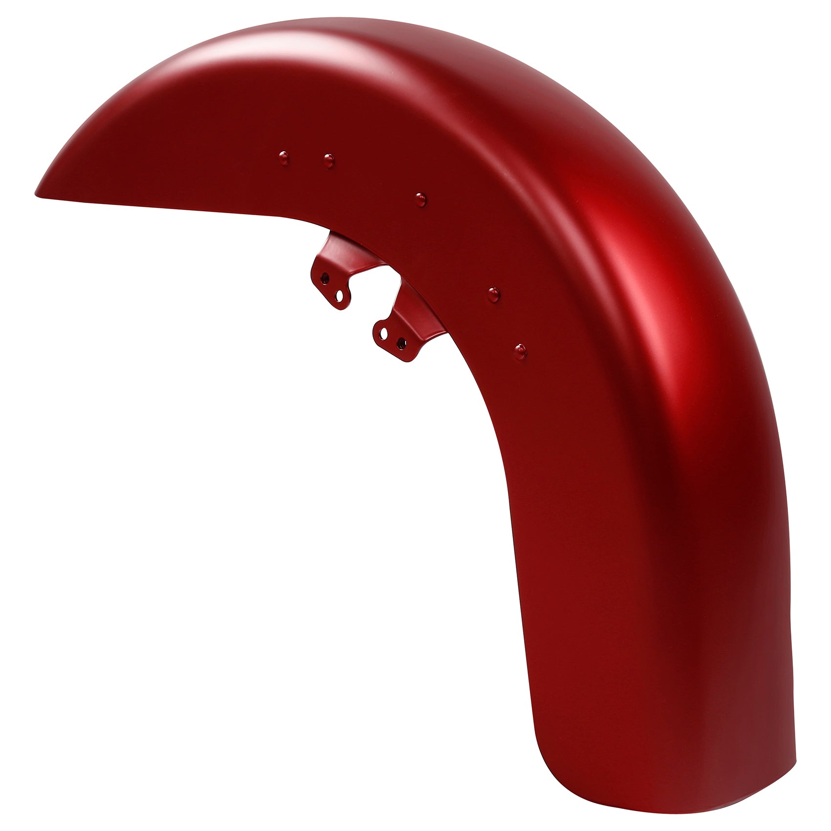 HR3 Wicked Red Denim Motorcycle 18" Wide Tire Front Mudguard Fender For Harley Touring Models 2014-2023