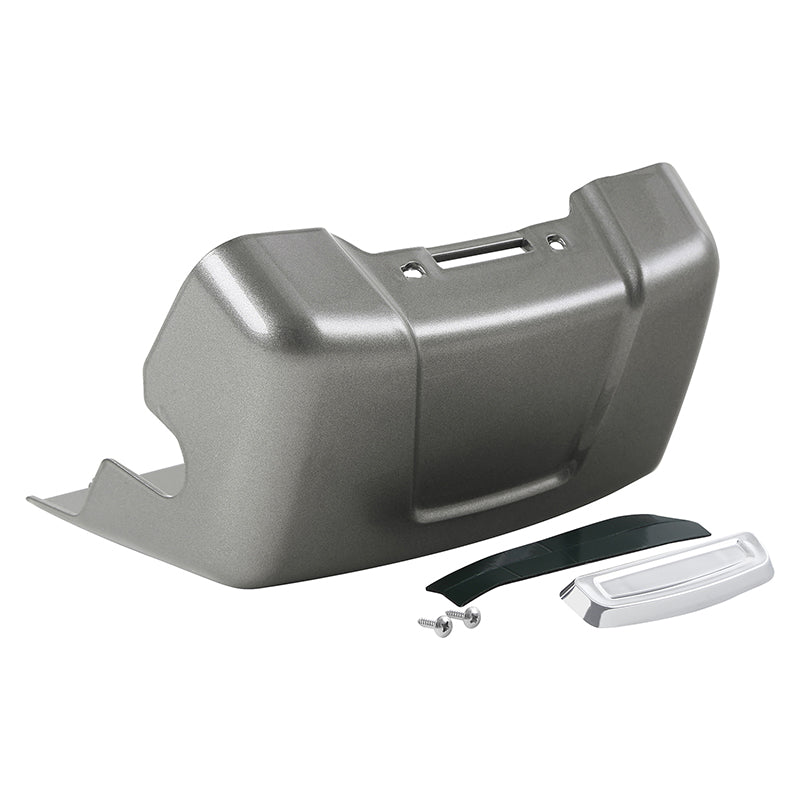 HR3 Billet Silver / Vivid Black Water Pump Cover For Harley Touring Models 14-16