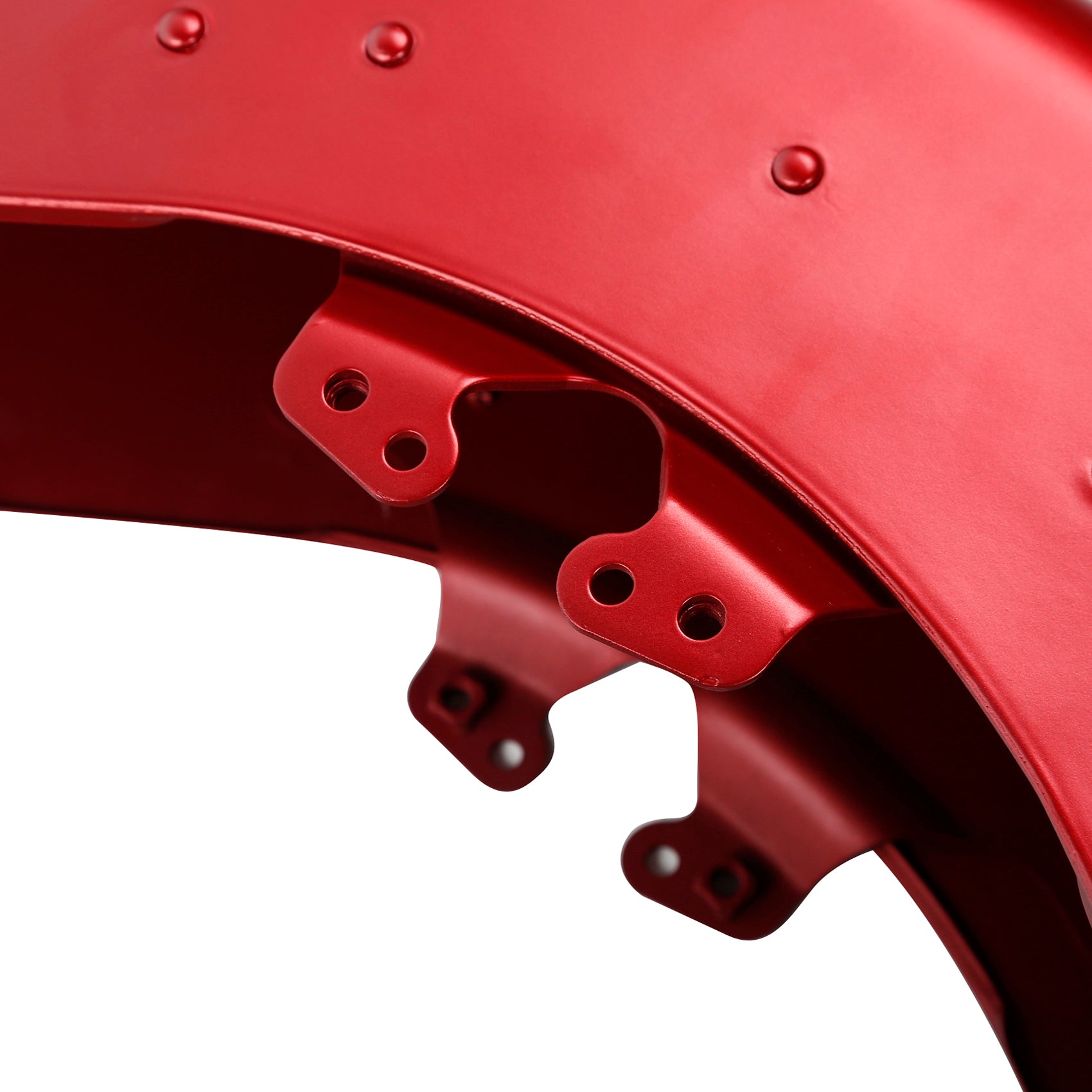 HR3 Wicked Red Denim Motorcycle 18" Wide Tire Front Mudguard Fender For Harley Touring Models 2014-2023