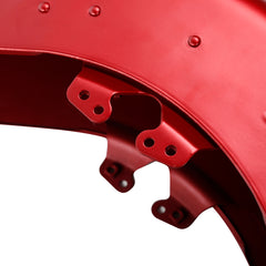 HR3 Wicked Red Denim Motorcycle 18" Wide Tire Front Mudguard Fender For Harley Touring Models 2014-2023