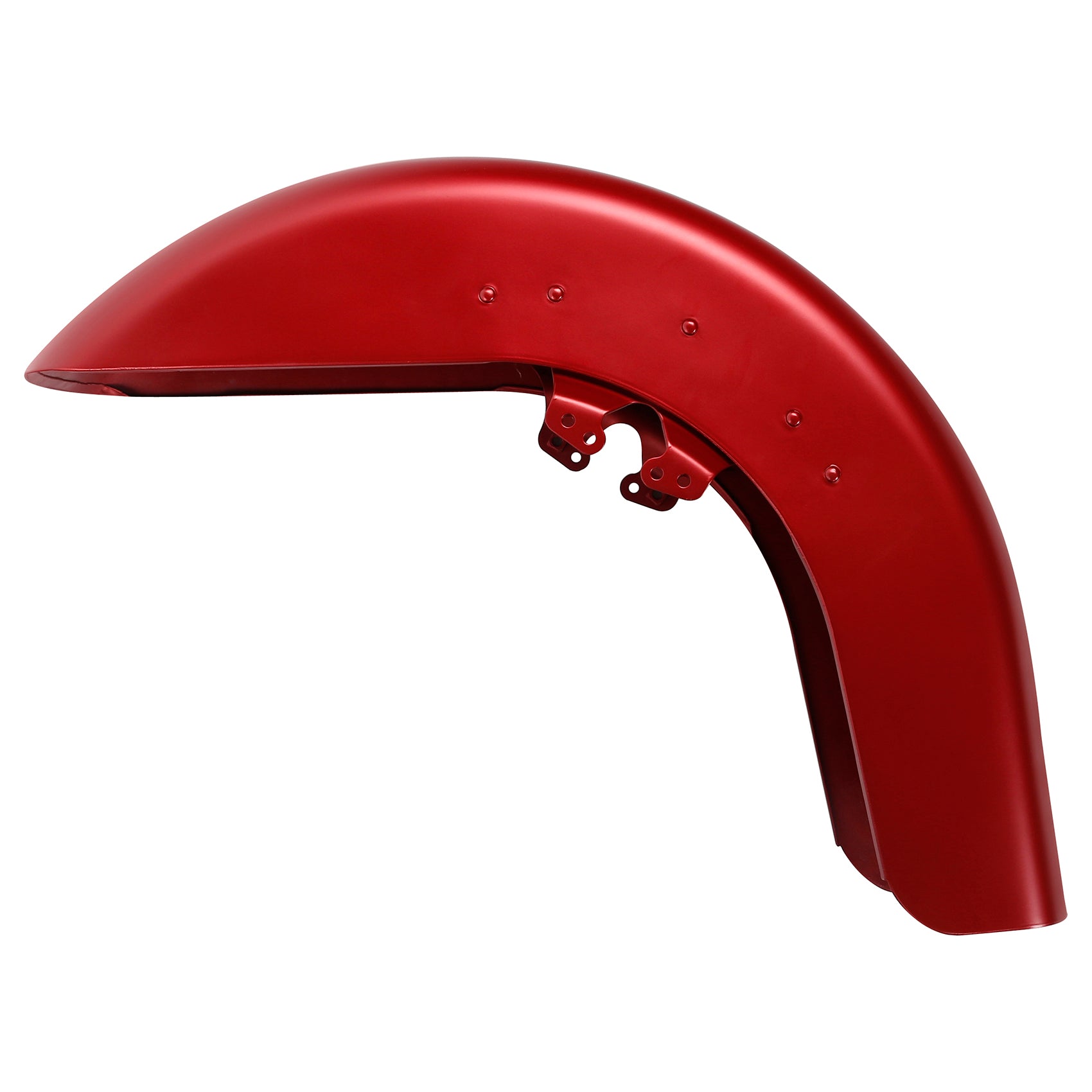 HR3 Wicked Red Denim Motorcycle 18" Wide Tire Front Mudguard Fender For Harley Touring Models 2014-2023