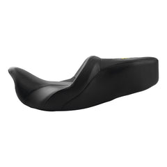 C.C. RIDER Touring Seat Driver Passenger Seat With Backrest For Harley CVO Road Glide Electra Glide Street Glide Road King, Black Yellow, 2014-Later