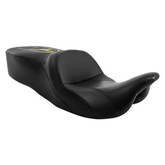 C.C. RIDER Touring Seat Driver Passenger Seat With Backrest For Harley CVO Road Glide Electra Glide Street Glide Road King, Black Yellow, 2014-Later