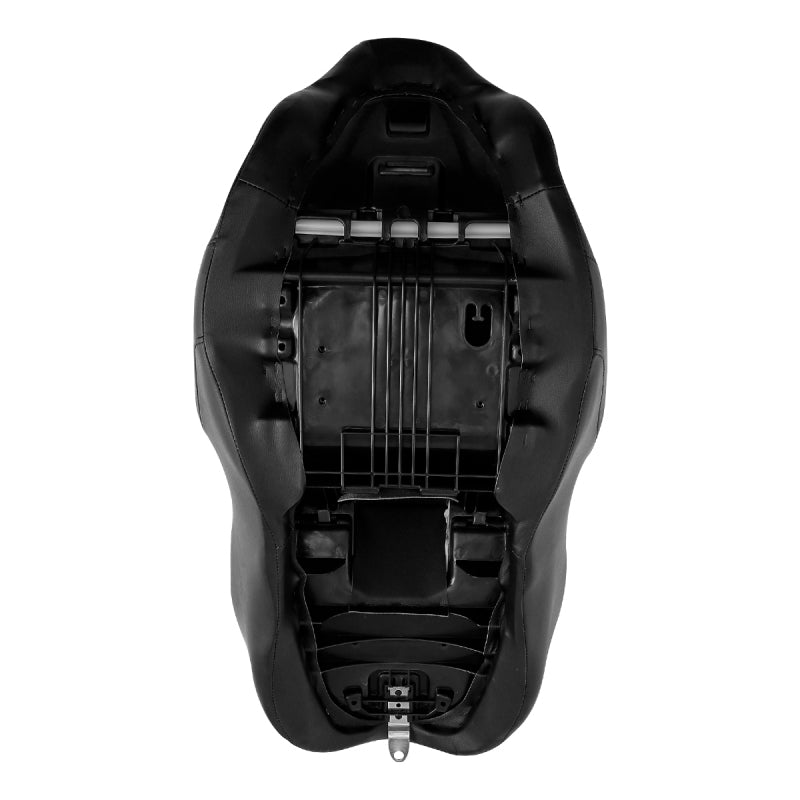 C.C. RIDER Touring Seat Driver Passenger Seat With Backrest For Harley CVO Road Glide Electra Glide Street Glide Road King, Black Yellow, 2014-Later