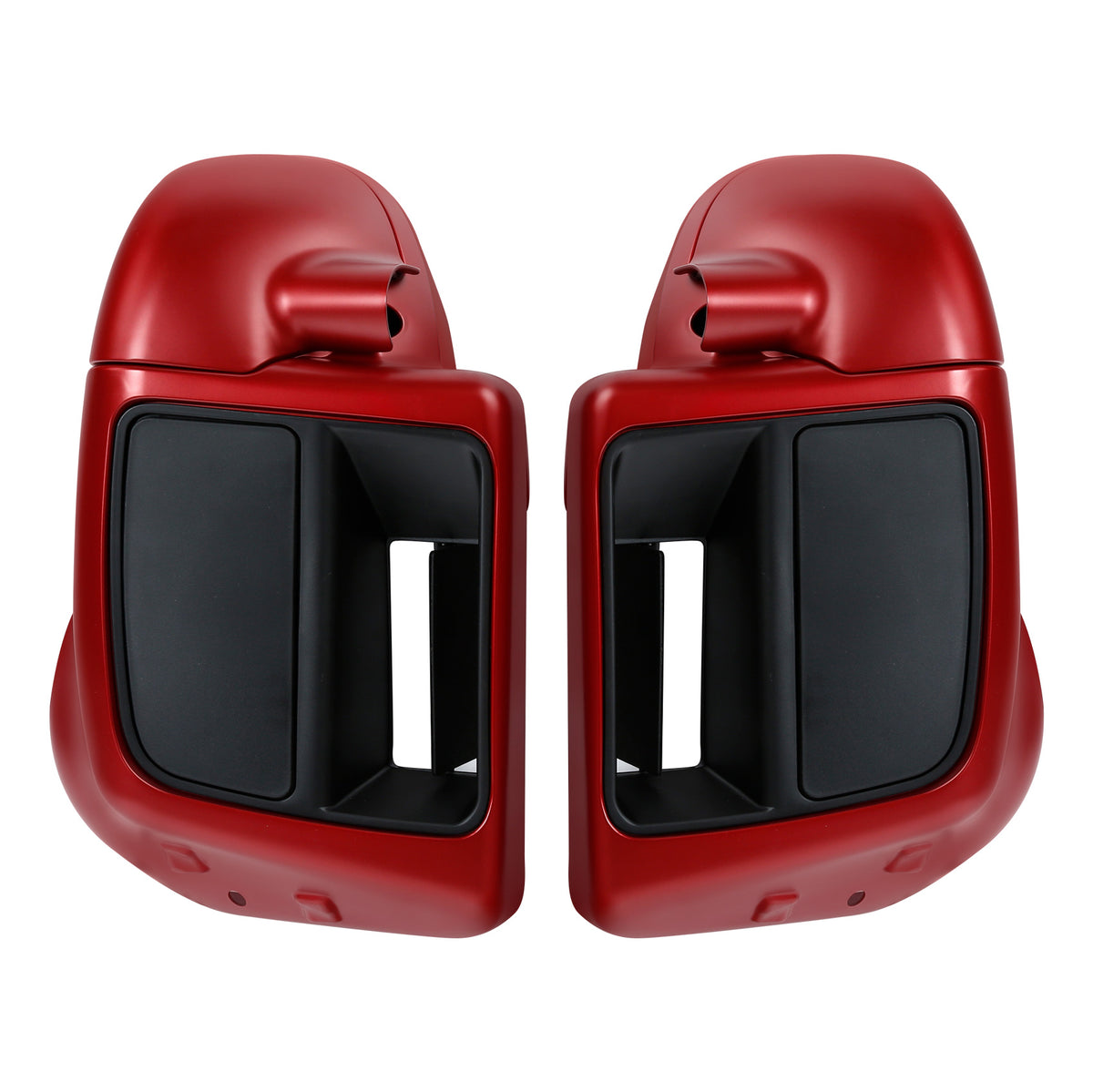 HR3 Wicked Red Denim Vented Lower Fairing Kit With 6.5" Speaker Pods For Harley Touring models 2014-2024