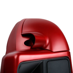 HR3 Wicked Red Denim Vented Lower Fairing Kit With 6.5" Speaker Pods For Harley Touring models 2014-2024