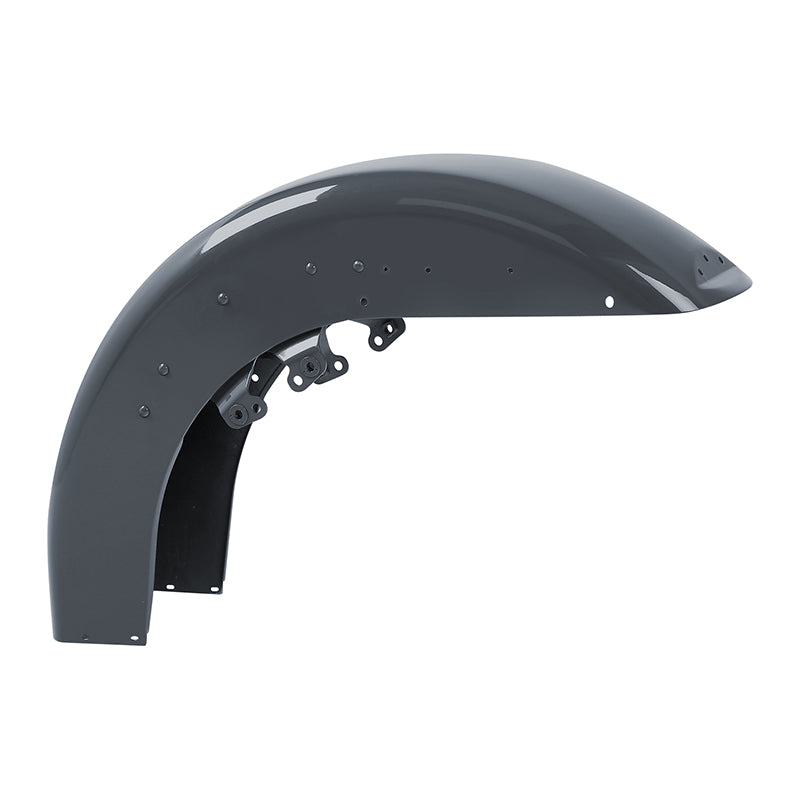 HR3 Gunship Gray Motorcycle 18" Front Mudguard Fender (can be installed with lighting) For Harley Touring Electra Glide Ultra Limited Tri Glide 14-23