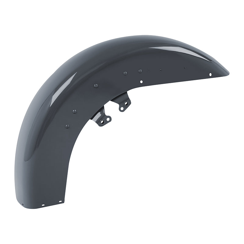 HR3 Gunship Gray Motorcycle 18" Front Mudguard Fender (can be installed with lighting) For Harley Touring Electra Glide Ultra Limited Tri Glide 14-23