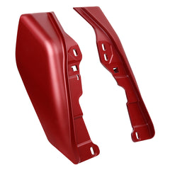HR3 Wicked Red Denim Mid Frame Air Heat Deflectors For Harley Touring and Trike Models 09-24