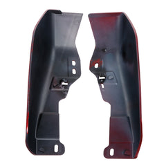 HR3 Wicked Red Denim Mid Frame Air Heat Deflectors For Harley Touring and Trike Models 09-24