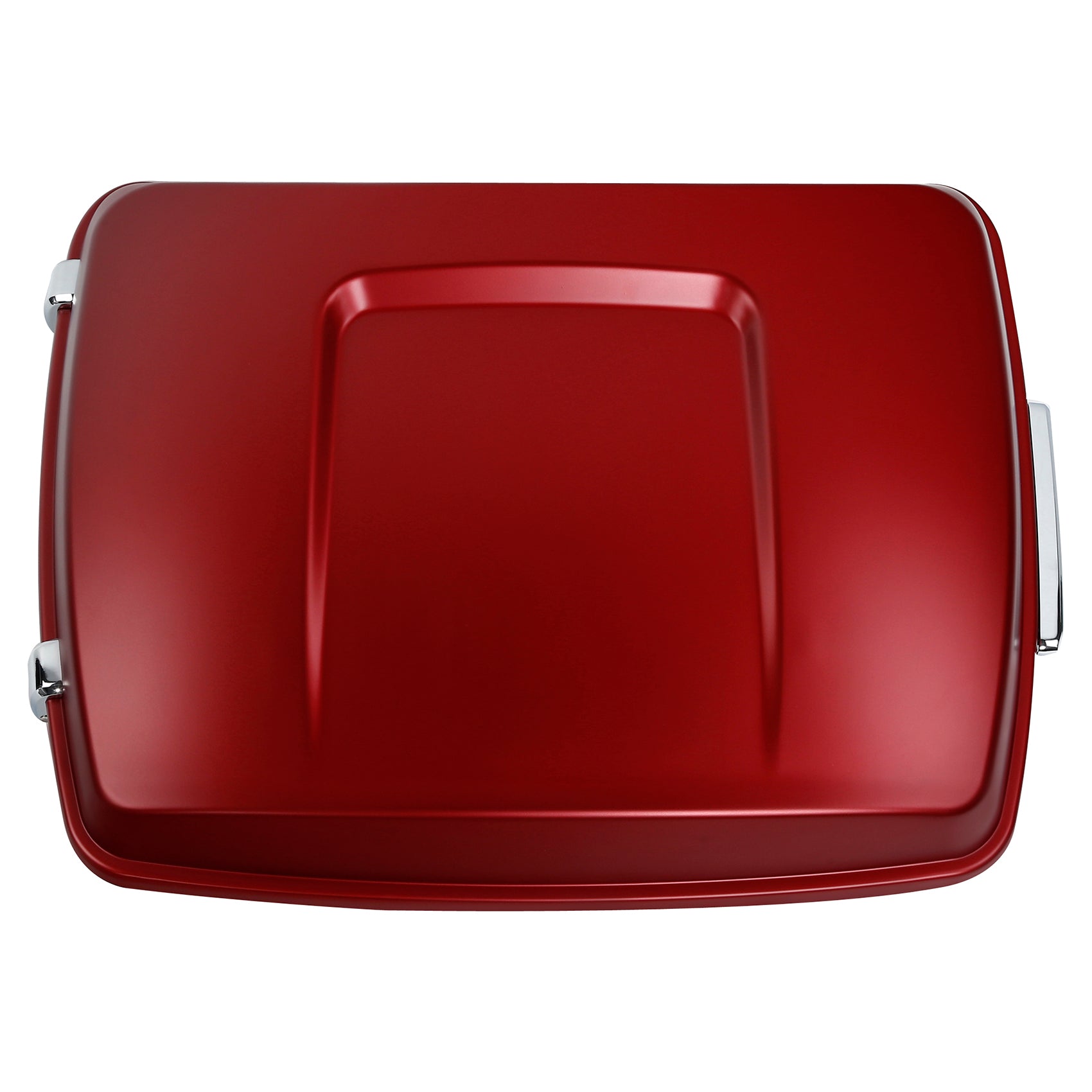 HR3 Wicked Red Denim 5.5" Razor Style Touring Trunk Luggage For 14-24 Harley Touring