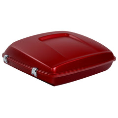 HR3 Wicked Red Denim 5.5" Razor Style Touring Trunk Luggage For 14-24 Harley Touring