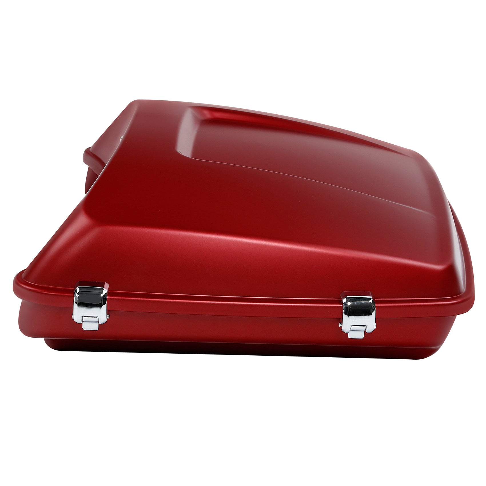 HR3 Wicked Red Denim 5.5" Razor Style Touring Trunk Luggage For 14-24 Harley Touring