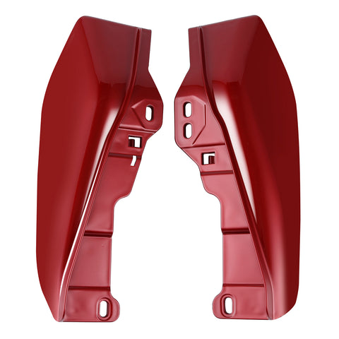 HR3 Wicked Red Mid-Frame Air Deflectors For 09-24 Harley Touring and Trike Models
