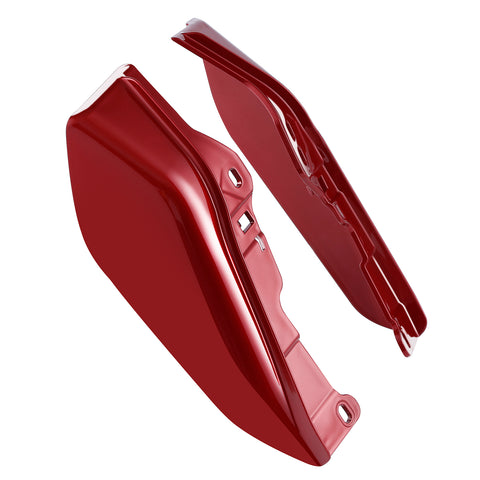 HR3 Wicked Red Mid-Frame Air Deflectors For Harley Touring and Trike Models 2009-2024