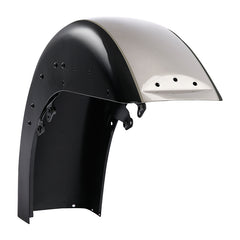 HR3 Silver Fortune / Black Tempest Motorcycle 18" Front Mudguard Fender (can be installed with lighting) For Harley Touring Electra Glide Ultra Limited Tri Glide 14-23