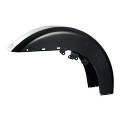 HR3 Silver Fortune / Black Tempest Motorcycle 18" Front Mudguard Fender (can be installed with lighting) For Harley Touring Electra Glide Ultra Limited Tri Glide 14-23