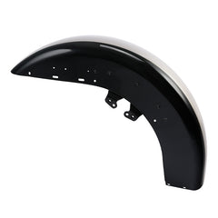 HR3 Silver Fortune / Black Tempest Motorcycle 18" Front Mudguard Fender (can be installed with lighting) For Harley Touring Electra Glide Ultra Limited Tri Glide 14-23