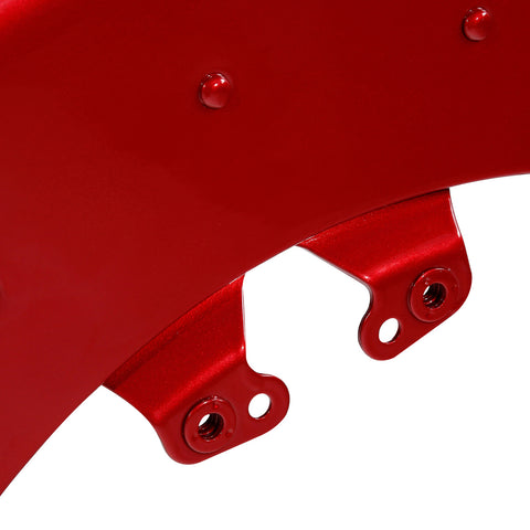 HR3 Wicked Red Motorcycle 18" Wide Tire Front Mudguard Fender Harley Touring Models (2014-2023)