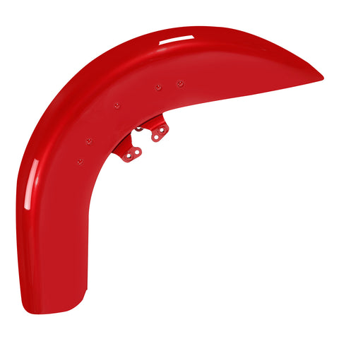 HR3 Wicked Red Motorcycle 18" Wide Tire Front Mudguard Fender Harley Touring Models (2014-2023)