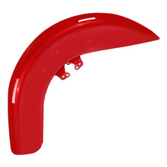HR3 Wicked Red Motorcycle 18" Wide Tire Front Mudguard Fender Harley Touring Models (2014-2023)