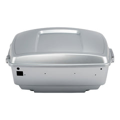 HR3 Brilliant Silver Pearl King Size Touring Trunk Luggage with Speaker Cut Outs For 14-24 Harley Touring