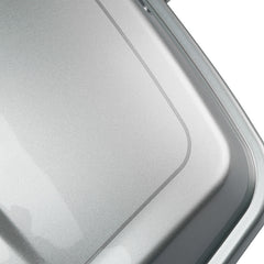 HR3 Brilliant Silver Pearl King Size Touring Trunk Luggage with Speaker Cut Outs For 14-24 Harley Touring