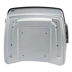HR3 Brilliant Silver Pearl King Size Touring Trunk Luggage with Speaker Cut Outs For 14-24 Harley Touring