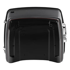 HR3 Billet Silver / Vivid Black 2017RGU King Size Touring Trunk Luggage with Speaker Cut Outs For 14-24 Harley Touring