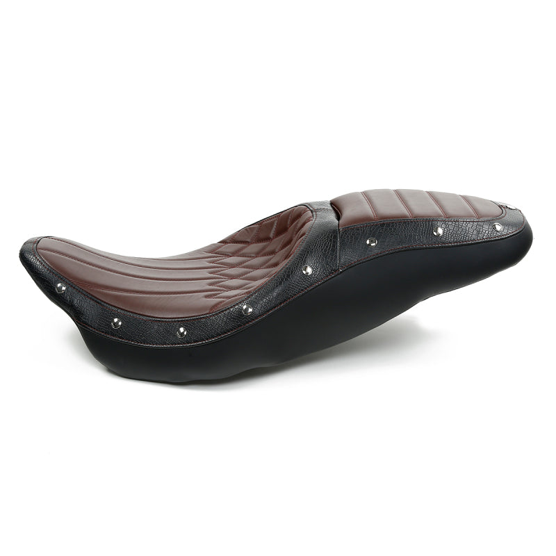 C.C. RIDER Touring Seat 2 up Seat Driver Passenger Seat Dueler For Harley Touring Street Glide Road Glide Electra Glide, 2008-2023