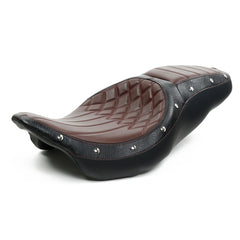 C.C. RIDER Touring Seat 2 up Seat Driver Passenger Seat Dueler For Harley Touring Street Glide Road Glide Electra Glide, 2008-2023