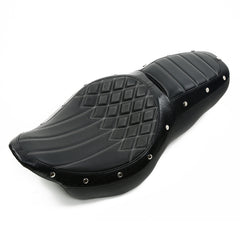 C.C. RIDER Touring Seat 2 up Seat Driver Passenger Seat Dueler For Harley Touring Street Glide Road Glide Electra Glide, 2008-2023