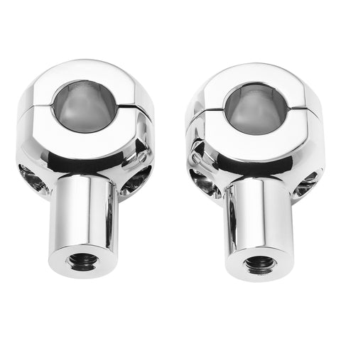 Custom Chrome Universal 2" Handlebar Top Risers Fit For Harley 1'' Handlebars Chrome Gloss Black