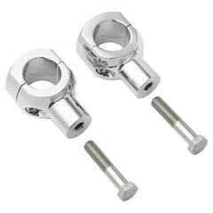 Custom Chrome Universal 2" Handlebar Top Risers Fit For Harley 1-1/2'' 1.5" Handlebars Gloss Black Chrome